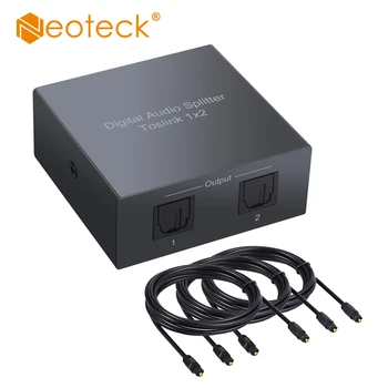 Neoteck Aluminum Alloy 2 Port SPDIF Toslink Optical Digital Audio Splitter 1x2 Optical Splitter 1 In 2 Out Support DTS AC3 
Neoteck Aluminum Alloy 2 Port SPDIF Toslink Optical Digital Audio Splitter 1x2 Optical Splitter 1 In 2 Out Support DTS AC3