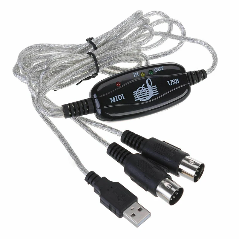 High Quality Keyboard to PC USB MIDI Cable Converter Audio Video Connection Cable Music Keyboard Instrument Cable Adapter
High Quality Keyboard to PC USB MIDI Cable Converter Audio Video Connection Cable Music Keyboard Instrument Cable Adapter