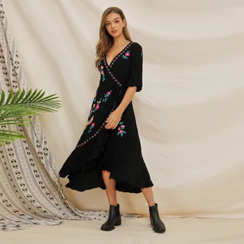 Swim Cover Up For Women Beach Tunic Kaftan Dress Beachwear 2020 Summer New Short Long Sleeve Heavy Industry Embroidered Ruffle
Swim Cover Up For Women Beach Tunic Kaftan Dress Beachwear 2020 Summer New Short Long Sleeve Heavy Industry Embroidered Ruffle