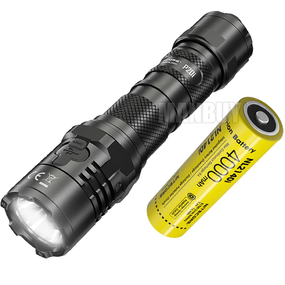 Nitecore P20i + 4000mAh 21700i Battery i-Generation 1800 Lumen Tactical USB TYPE-C Rechargeable Flashlight Outdoor Hunting Torch
Nitecore P20i + 4000mAh 21700i Battery i-Generation 1800 Lumen Tactical USB TYPE-C Rechargeable Flashlight Outdoor Hunting Torch