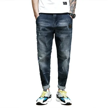 #2143 Blue Black Denim Jeans Men Plus Size 42 Stretch Denim Pencil Harem Jeans Homme Japanese Streetwear Joggers Jeans Loose
#2143 Blue Black Denim Jeans Men Plus Size 42 Stretch Denim Pencil Harem Jeans Homme Japanese Streetwear Joggers Jeans Loose