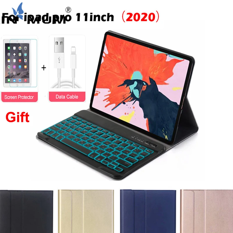 Backlit Bluetooth Keyboard Case For iPad Pro 11 Inch 2020 with PU Leather Tablet Cover Gift Tempered Glass Screen Protector
Backlit Bluetooth Keyboard Case For iPad Pro 11 Inch 2020 with PU Leather Tablet Cover Gift Tempered Glass Screen Protector