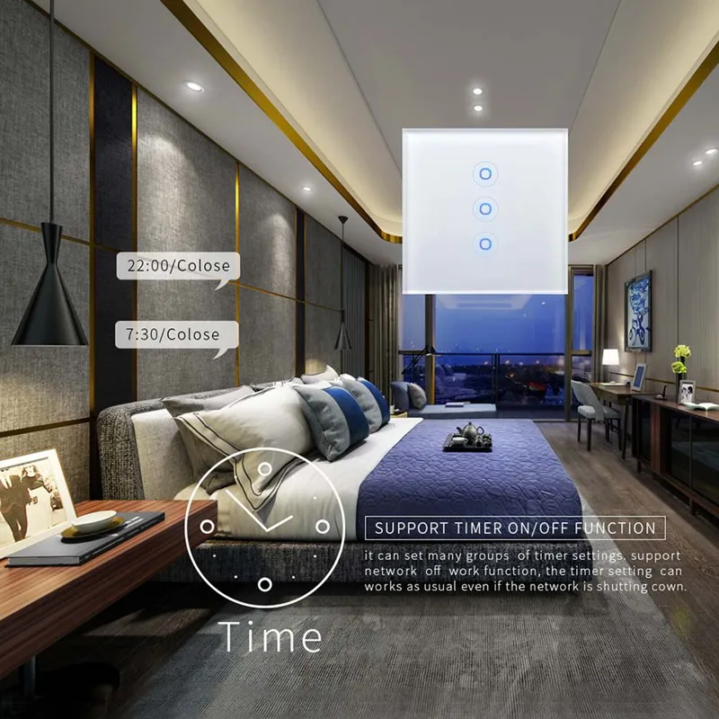 EU Smart Wireless Remote Control Wall Light Switch Lamp Controller Switches 1/2/3Gang Support Voice/APP/Touch Control
EU Smart Wireless Remote Control Wall Light Switch Lamp Controller Switches 1/2/3Gang Support Voice/APP/Touch Control