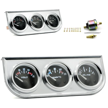 Set Triple Gauge Kit Measuring Replacement Accessories Electrical Voltmeter Sensor Indicator Water Temperature
Set Triple Gauge Kit Measuring Replacement Accessories Electrical Voltmeter Sensor Indicator Water Temperature