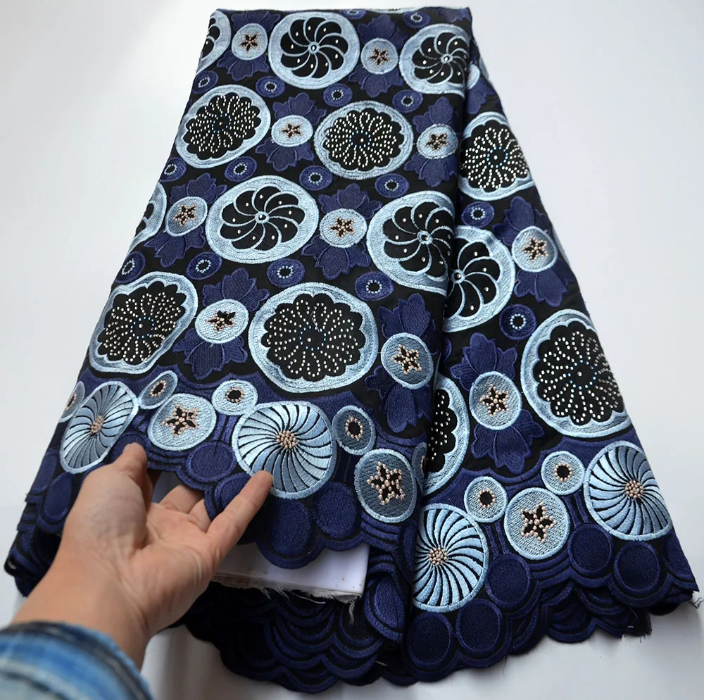 Navy blue Nigerian African Lace Fabrics High Quality For Men Cotton Dry Lace Fabric With Stones Swiss Voile Lace In Switzerland
Navy blue Nigerian African Lace Fabrics High Quality For Men Cotton Dry Lace Fabric With Stones Swiss Voile Lace In Switzerland