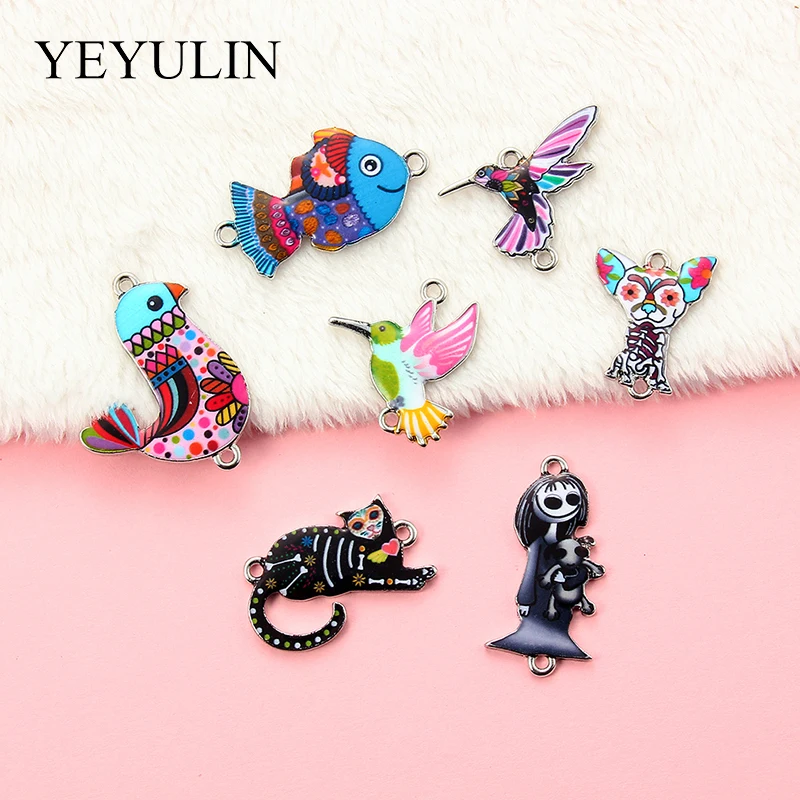 10 Pcs Colorful Alloy Enamel Animal Connectors For DIY Handmade Pendant Necklace Fashion Jewelry Findings Bracelets Charm Gifts
10 Pcs Colorful Alloy Enamel Animal Connectors For DIY Handmade Pendant Necklace Fashion Jewelry Findings Bracelets Charm Gifts