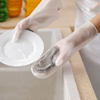 2PCS Multifunction Silicone Cleaning Gloves Magic Silicone Dish Washing Gloves For Kitchen Household Silicone Dishwashing Gloves 
2PCS Multifunction Silicone Cleaning Gloves Magic Silicone Dish Washing Gloves For Kitchen Household Silicone Dishwashing Gloves