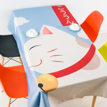 Japanese style lucky cat table cloth linen tablecloths cover towel thick rectangular antependium dining hall home decoration
Japanese style lucky cat table cloth linen tablecloths cover towel thick rectangular antependium dining hall home decoration