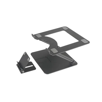 Laptop Stand Notebook Foldable Holder with Aluminum Mobile Phone Stand Compatible with Cell Phones Laptop Tablet
Laptop Stand Notebook Foldable Holder with Aluminum Mobile Phone Stand Compatible with Cell Phones Laptop Tablet