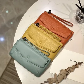 Women's bag 2020 new long wallet first layer cowhide simple elegant multifunctional clutch wallet
Women's bag 2020 new long wallet first layer cowhide simple elegant multifunctional clutch wallet