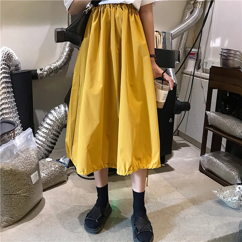 Spring Summer Elastic Waist Skirt Solid Color String Up Casual Women Midi Skirt Jupe Femme Falda Mujer Gonne Gonna Saia
Spring Summer Elastic Waist Skirt Solid Color String Up Casual Women Midi Skirt Jupe Femme Falda Mujer Gonne Gonna Saia