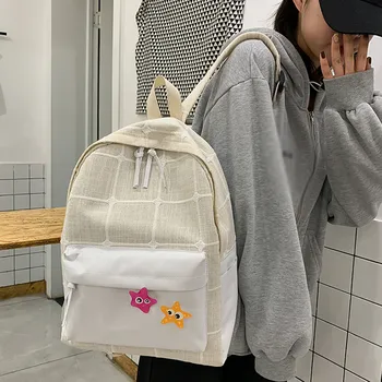 2020 Bagpack Fashion Ladies Canvas Wear-Resistant Color Art Backpack Shoulder Bag Backpack Dropshipping mochila bolsos plecak
2020 Bagpack Fashion Ladies Canvas Wear-Resistant Color Art Backpack Shoulder Bag Backpack Dropshipping mochila bolsos plecak