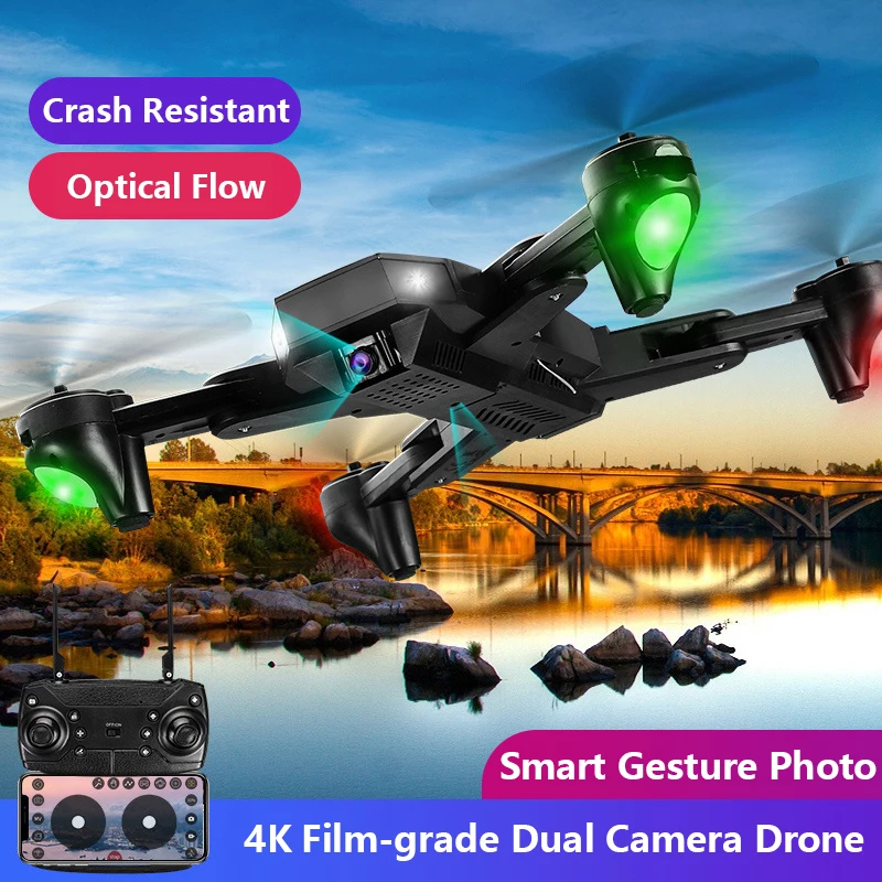 2021 New Mini Drone 4K 720P HD Camera WiFi Fpv UAV Air Pressure Altitude Hold Foldable Quadcopter RC Dron Toys Black Red Silvery
2021 New Mini Drone 4K 720P HD Camera WiFi Fpv UAV Air Pressure Altitude Hold Foldable Quadcopter RC Dron Toys Black Red Silvery
