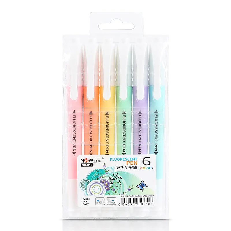 Fluorescent Pen Marker Double Headed Multi-color Marking Pen Color Chunky Row Major Pen Candy-Colored Light Notes Set
Fluorescent Pen Marker Double Headed Multi-color Marking Pen Color Chunky Row Major Pen Candy-Colored Light Notes Set