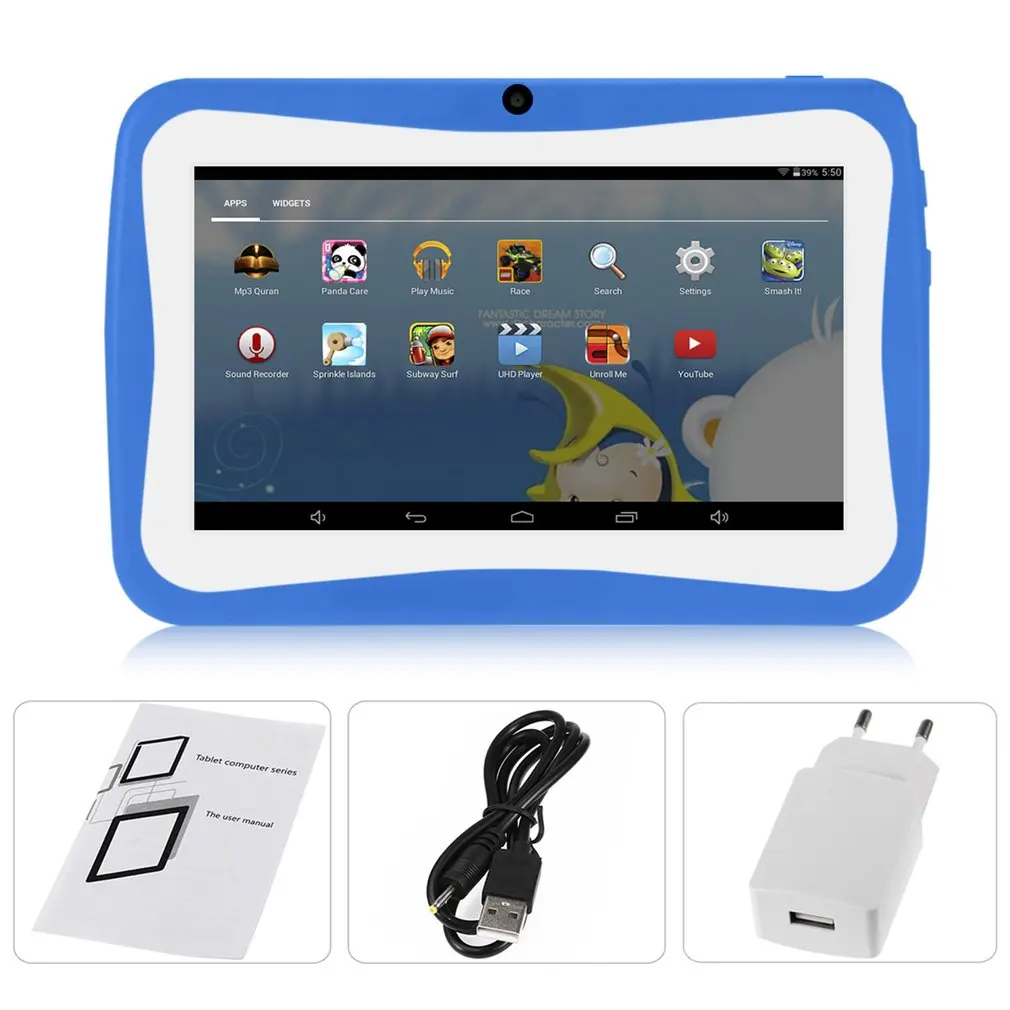 7 Inch Kids Tablet PC Android 4.4.2 Tablet 1.5GHZ Quad Core 8GB WIFI Tablet 1024x600 HD Screen Children Education Device
7 Inch Kids Tablet PC Android 4.4.2 Tablet 1.5GHZ Quad Core 8GB WIFI Tablet 1024x600 HD Screen Children Education Device