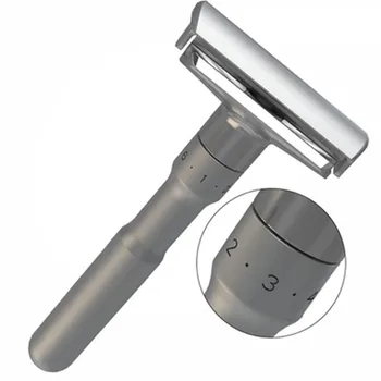 TFLYSHAVE Adjustable Safety Razor Double Edge Classic Men Shaving Mild to Aggressive 1-6 File Hair Removal Shaver with 5 Blades
TFLYSHAVE Adjustable Safety Razor Double Edge Classic Men Shaving Mild to Aggressive 1-6 File Hair Removal Shaver with 5 Blades