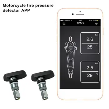 Bluetooth Motorcycle TPMS With 2 Internal / External Tyre Pressure Sensor Mobile APP Tire Pressure Monitoring System Alarm
Bluetooth Motorcycle TPMS With 2 Internal / External Tyre Pressure Sensor Mobile APP Tire Pressure Monitoring System Alarm