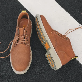 Misalwa Men Work Safety Boots Comfortable Wear-resisting Classic Men Platform Boots Quality Leather Khaki Protection Footwear
Misalwa Men Work Safety Boots Comfortable Wear-resisting Classic Men Platform Boots Quality Leather Khaki Protection Footwear