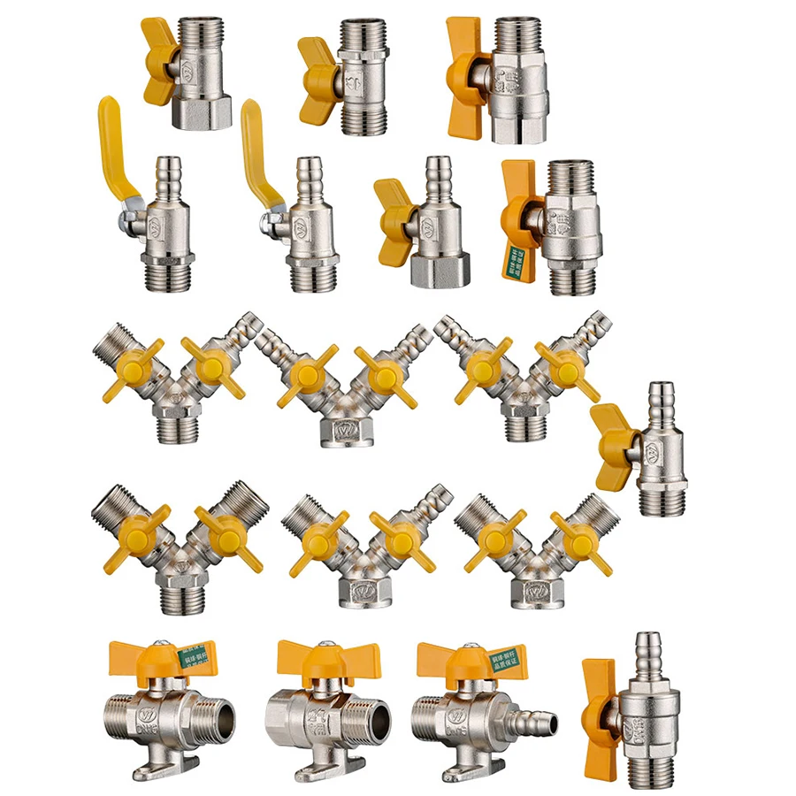 All Copper Electroplated Thickened 1/2" Female Thread Three Way Gas Valve Angle Valve Ball Valve For Natural Gas Butt Switch
All Copper Electroplated Thickened 1/2" Female Thread Three Way Gas Valve Angle Valve Ball Valve For Natural Gas Butt Switch