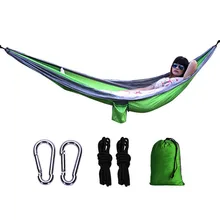 Double hammock camping 210T parachute cloth anti-rollover and breathable large load-bearing color matching hammock
Double hammock camping 210T parachute cloth anti-rollover and breathable large load-bearing color matching hammock
