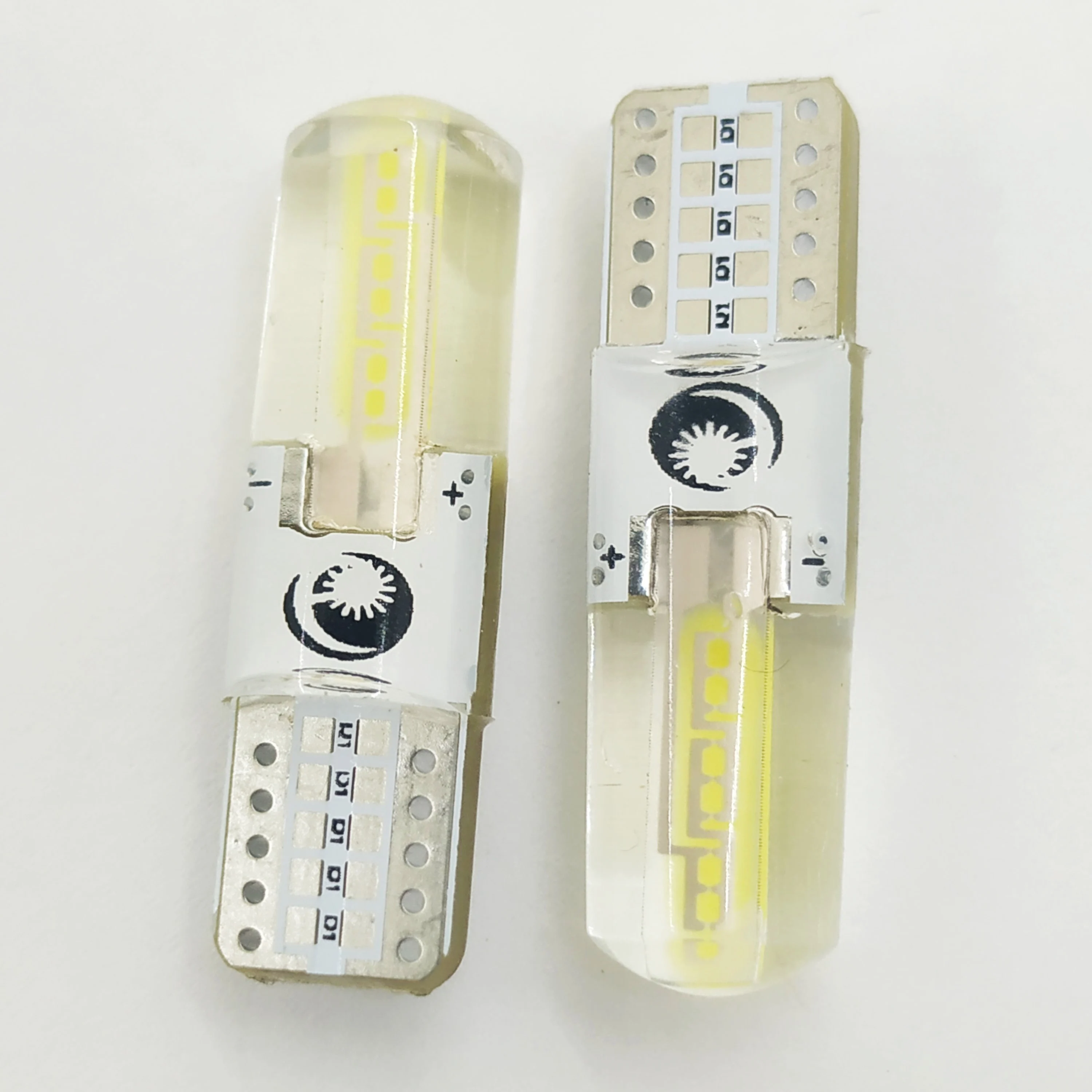 

10Pcs Silicone 12SMD 2835 LED Auto Reading Light 192 168 501 COB Marker Side Wedge Lamp Canbus Auto Bulb Parking Light