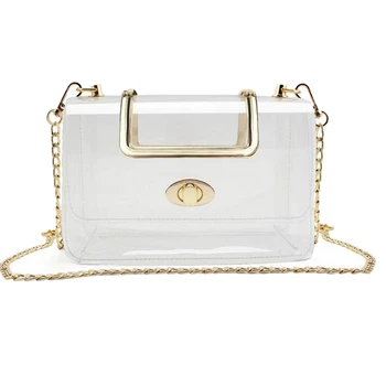 Clear Purse for Women/Girls Clear Purse with Removable Chain Strap Fashionable Design and Fits Many Occasions
Clear Purse for Women/Girls Clear Purse with Removable Chain Strap Fashionable Design and Fits Many Occasions