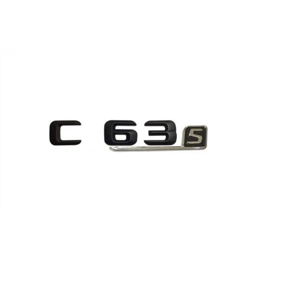 Черные буквы C63s для багажника автомобиля значок с надписью эмблема наклейка Mercedes