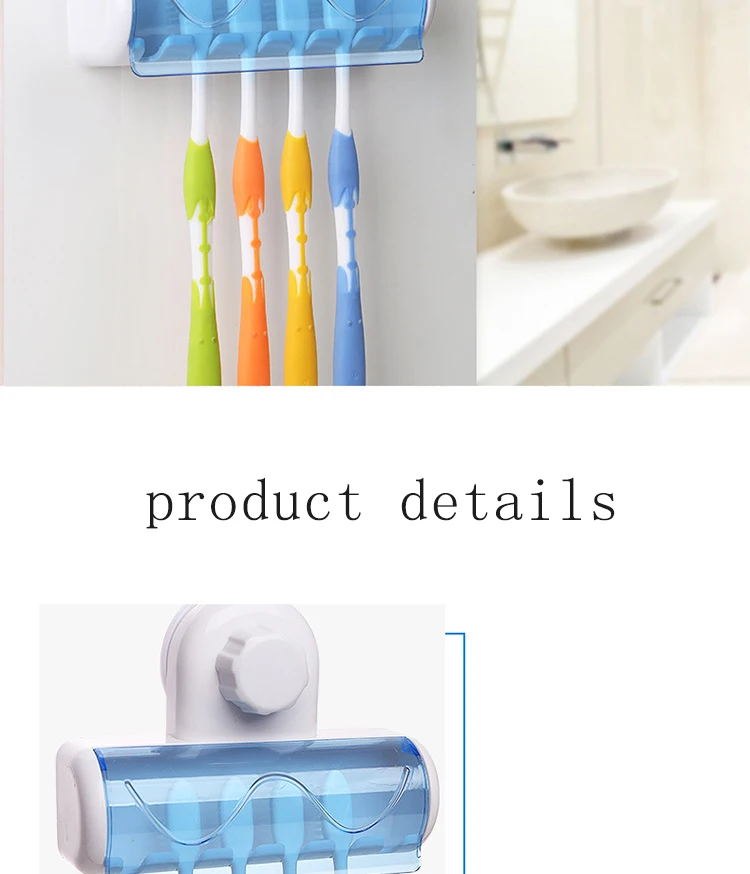 Toothbrush Towel Holder Wall Monted Bathroom Hanging Suction Cup Stand Hook Set 
