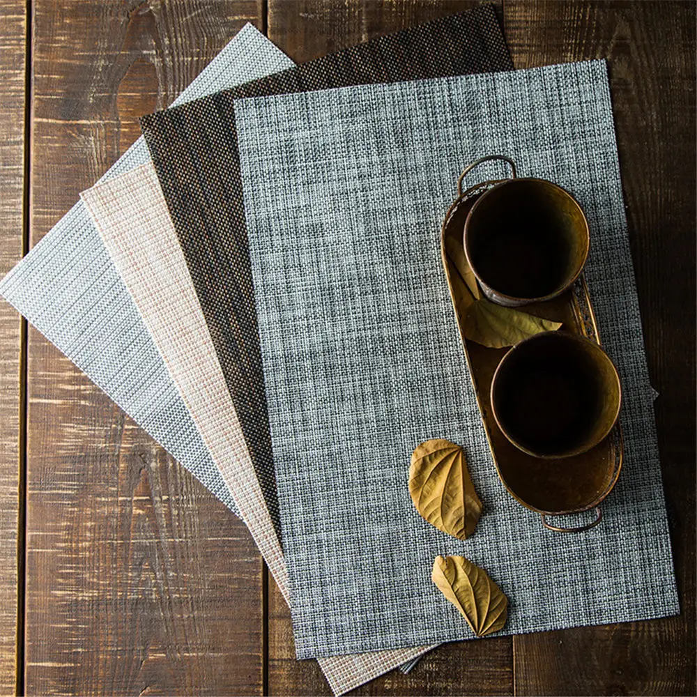 Nordic PVC Placemat Kitchen Tableware Mats 45x30cm Simple Oil-proof Insulation Pad Home Desktop Decor Dish Cup Pads
Nordic PVC Placemat Kitchen Tableware Mats 45x30cm Simple Oil-proof Insulation Pad Home Desktop Decor Dish Cup Pads