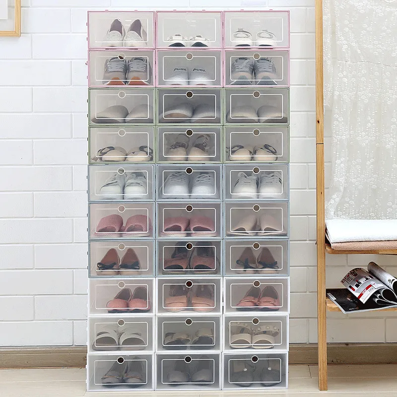 3PCS Push Drawer Type Shoees Box Creative Portable Quality Plastic Transparent Dust-Proof Box Multifunction Practical Organizer
3PCS Push Drawer Type Shoees Box Creative Portable Quality Plastic Transparent Dust-Proof Box Multifunction Practical Organizer