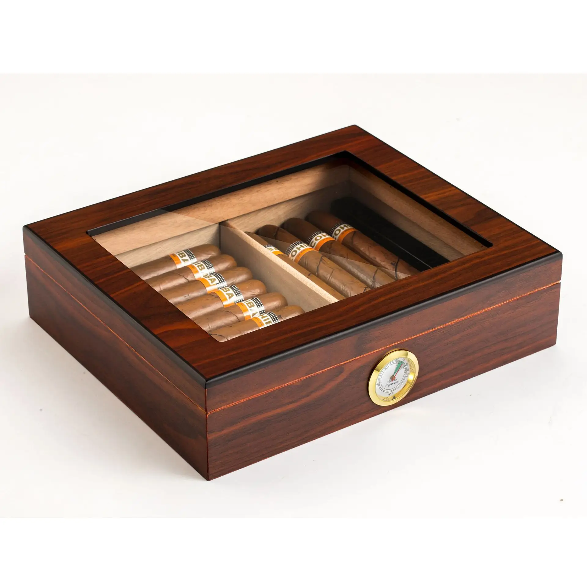 Premium Cedar Wood Cigar Box with Humidifier and Thermostat and Large Skylight Insect-Resistant Moistureproof Help Alcoholize
Premium Cedar Wood Cigar Box with Humidifier and Thermostat and Large Skylight Insect-Resistant Moistureproof Help Alcoholize