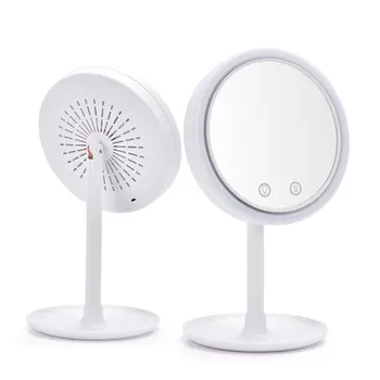 Portable LED Makeup Mirror Desktop Led Light Makeup Mirror Cosmetic Mirror With 10x Magnification For Make Up Summer Cooling Fan
Portable LED Makeup Mirror Desktop Led Light Makeup Mirror Cosmetic Mirror With 10x Magnification For Make Up Summer Cooling Fan