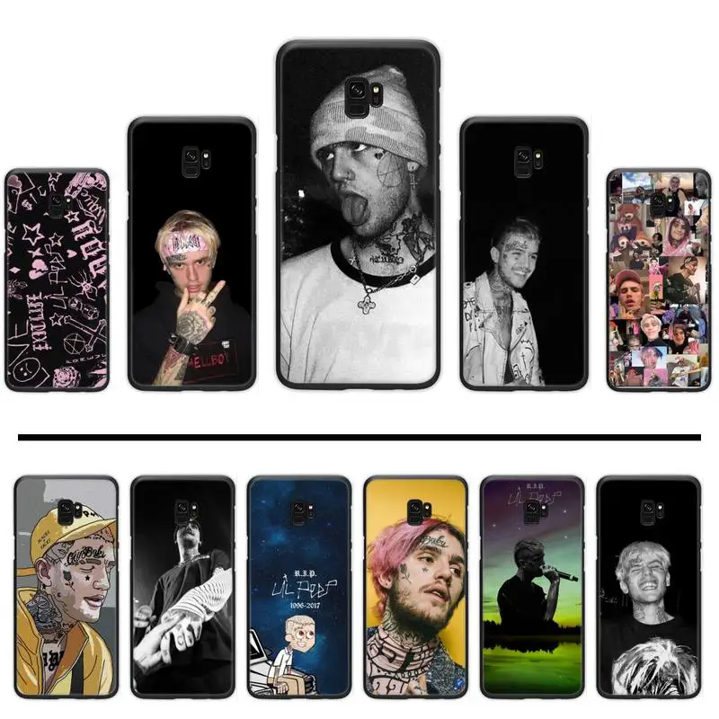 Lil Peep Rap мужской певец мягкий черный чехол для телефона Samsung S6 S7 edge S8 S9 S10 e plus A10 A50 A70