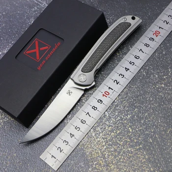YX-635 folding knife S35VN blade titanium + CF handle outdoor camping hunting tactics survival pocket fruit knives EDC tools 
YX-635 folding knife S35VN blade titanium + CF handle outdoor camping hunting tactics survival pocket fruit knives EDC tools