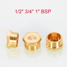 1/2" 3/4" 1" BSP Male Thread Brass Pipe Fittings Hex Head End Cap Plugs Coupler Connector Adapter
1/2" 3/4" 1" BSP Male Thread Brass Pipe Fittings Hex Head End Cap Plugs Coupler Connector Adapter