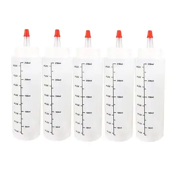 5PCS 250ML Plastic Needle nosed Bottle With scale Squeeze Bottle Sauce Bottle Salad Bottle Squeezable Bottle Kitchen Tool #110
5PCS 250ML Plastic Needle nosed Bottle With scale Squeeze Bottle Sauce Bottle Salad Bottle Squeezable Bottle Kitchen Tool #110
