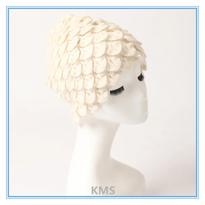 KMS Autumn and winter cashmere solid color dome artificial hand hook petal eaves all-match hat for women 24*27CM/80G
KMS Autumn and winter cashmere solid color dome artificial hand hook petal eaves all-match hat for women 24*27CM/80G