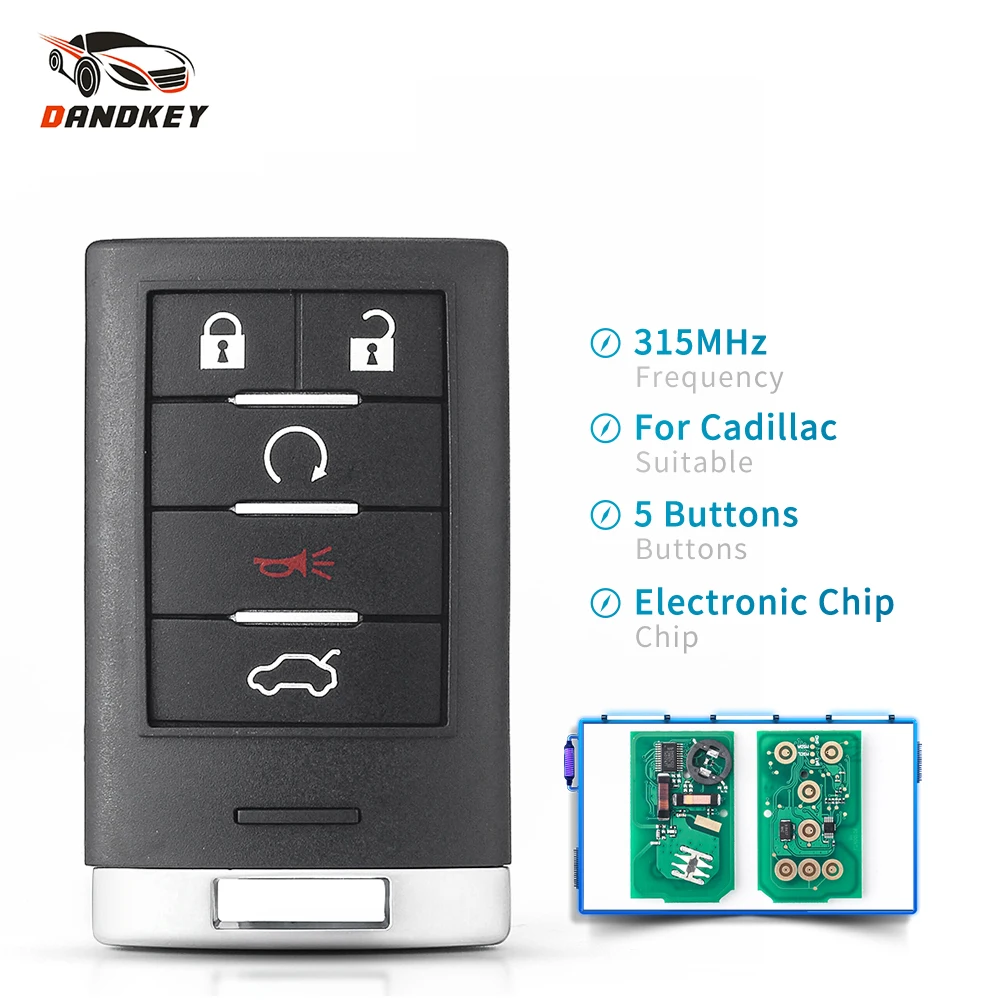 Dandkey For Cadillac CTS 2008-2015 STS 2008 2019 2010 2011 315MHz M3N5WY7777 Keyless Smart Remote Key 5 Button Car Key Fob Uncut
Dandkey For Cadillac CTS 2008-2015 STS 2008 2019 2010 2011 315MHz M3N5WY7777 Keyless Smart Remote Key 5 Button Car Key Fob Uncut