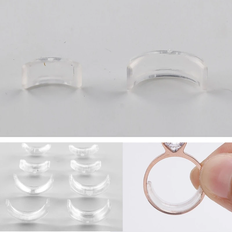 8Pcs Invisible Clear Ring Size Adjuster for Loose Rings Ring Adjuster Ring Sizer Reducer Fit Any Rings Adjuatable Tools
8Pcs Invisible Clear Ring Size Adjuster for Loose Rings Ring Adjuster Ring Sizer Reducer Fit Any Rings Adjuatable Tools