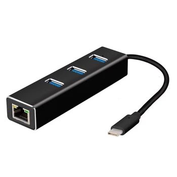 3 Ports USB-C to USB 3.0 Hub with Gigabit Ethernet RJ45 LAN Network Adapter Hub to 10/100/1000Mbps Wired USB Network
3 Ports USB-C to USB 3.0 Hub with Gigabit Ethernet RJ45 LAN Network Adapter Hub to 10/100/1000Mbps Wired USB Network