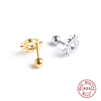 Aide 925 Sterling Silver Studs Earrings Simple Sun Set Zircon Ear Bone Earlobe Puncture Earring Labret Back Piercing Jewelry
Aide 925 Sterling Silver Studs Earrings Simple Sun Set Zircon Ear Bone Earlobe Puncture Earring Labret Back Piercing Jewelry