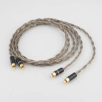 

HI-End Odin Silver Plated Signal Line RCA Interconnect Cable RCA to RCA Audio Cable Analogue Cable phono Cable HIFI