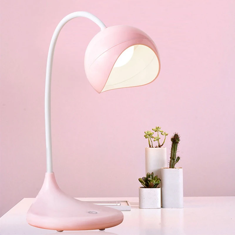 pink desk lamp