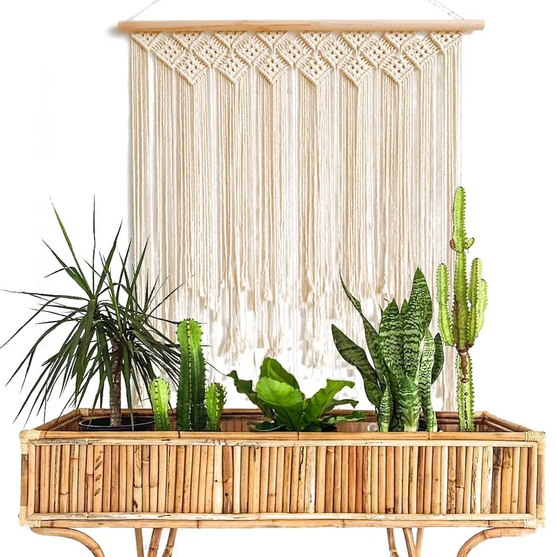 Large Hand-Woven Macramé Tapestry - Bohemian Wall Art & Wedding Backdrop 13 H084a07741f874e3e9f5ad8af814ce3a2b