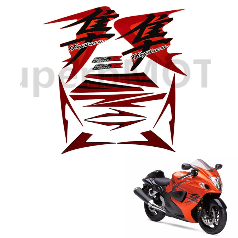 Мотоциклетная наклейка для Suzuki GSXR1300 Hayabusa 2008 2009 2010 2011 2012 3M|3m decals|decals for motorcyclessuzuki