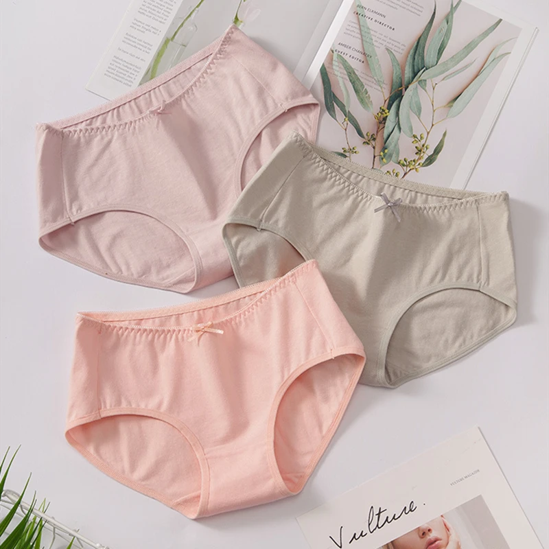 3Pcs/lot Cotton Panty Women's Panties Comfort Solid Underwear Skin-friendly Briefs for Women Sexy Middle-waisted Panty Intimates
3Pcs/lot Cotton Panty Women's Panties Comfort Solid Underwear Skin-friendly Briefs for Women Sexy Middle-waisted Panty Intimates