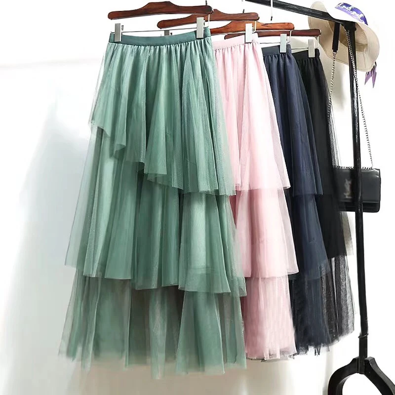Korean Mint Green Slanting Cakee A-line Maxi Long Skirts Irregular Tiered Layered Long Mesh Skirt
Korean Mint Green Slanting Cakee A-line Maxi Long Skirts Irregular Tiered Layered Long Mesh Skirt