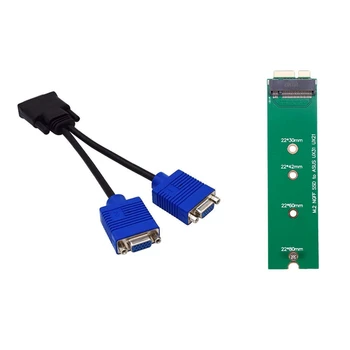 1pcs Dms-59 Pin Male to Dual Vga Female Y Splitter Adapter Cable & 1pcs M.2 Ngff Ssd to 18 Pin Adapter Card
1pcs Dms-59 Pin Male to Dual Vga Female Y Splitter Adapter Cable & 1pcs M.2 Ngff Ssd to 18 Pin Adapter Card