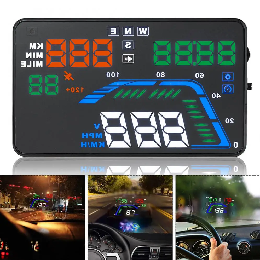 Universal Q7 Head Up Display 5.5 Inch Vehicle car Auto HUD GPS Speedometers Overspeed Warning Dashboard Windshield Projector
Universal Q7 Head Up Display 5.5 Inch Vehicle car Auto HUD GPS Speedometers Overspeed Warning Dashboard Windshield Projector
