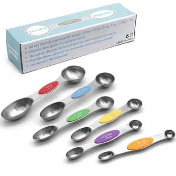 2020 New 6Pcs Stainless Steel Measuring Spoon Teaspoon Magnetic Double Sided Baking Cooking Utensil Kitchen Tools
2020 New 6Pcs Stainless Steel Measuring Spoon Teaspoon Magnetic Double Sided Baking Cooking Utensil Kitchen Tools